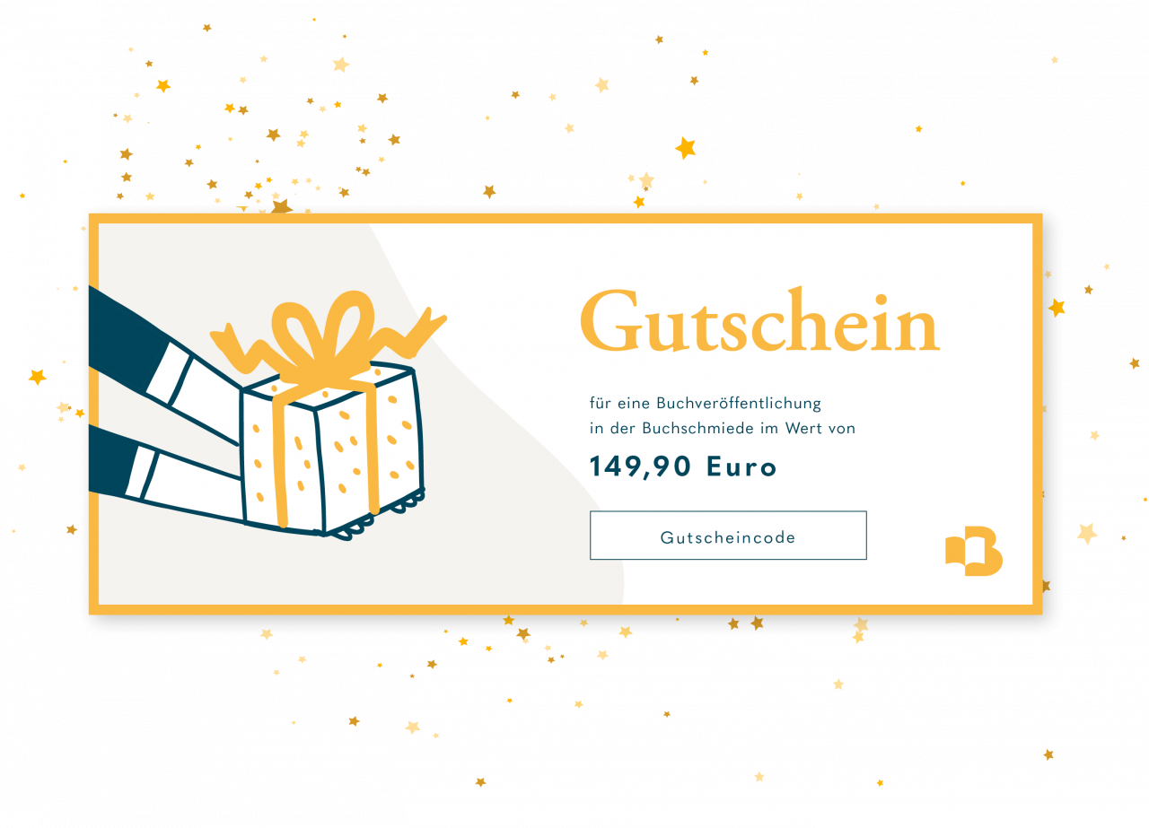 Perfektes Weihnachtsgeschenk Gutschein Buchveröffentlichung